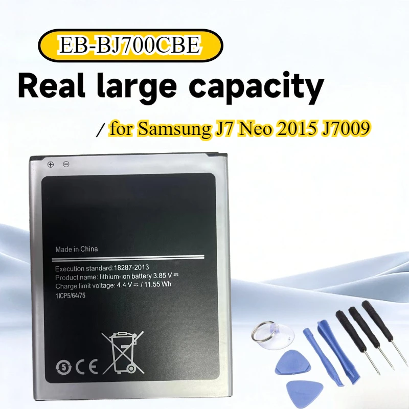 New EB-BJ700CBE Battery for Samsung J7 Neo 2015 J7009 - 3.85V 3000mAh Li-Polymer Replacement