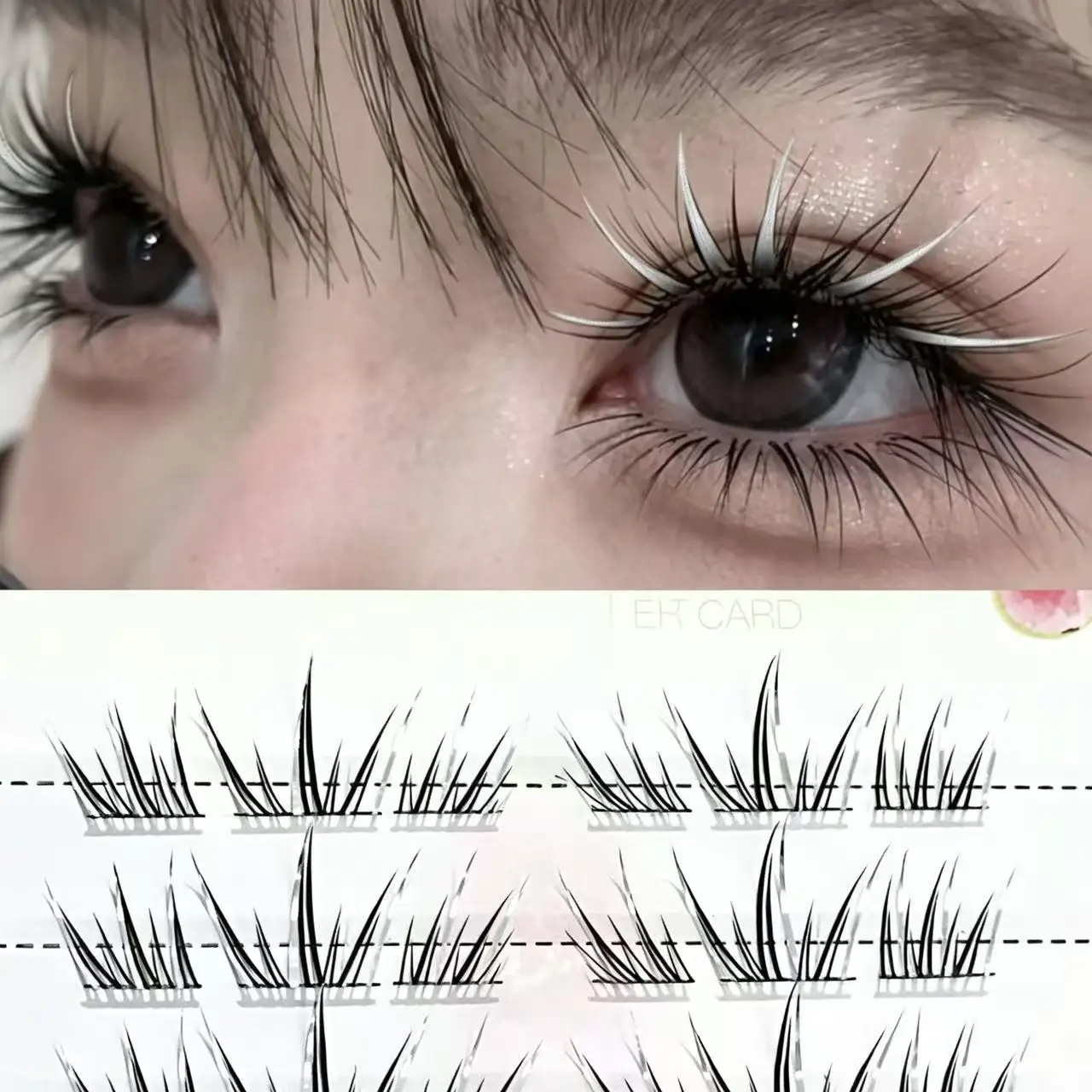 Herorange Silver Glitter Individual Lashes C Curl Self Adhesive Comfort Fit Natural Look for Daily Party Beginner Eye Makeup