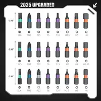 VMAN 24in1 Multifunction Ratchet Screwdriver Set Multi Magnetic Bits Mini Repair Tool Kit Household Tool For PC & Desk Etc. 3