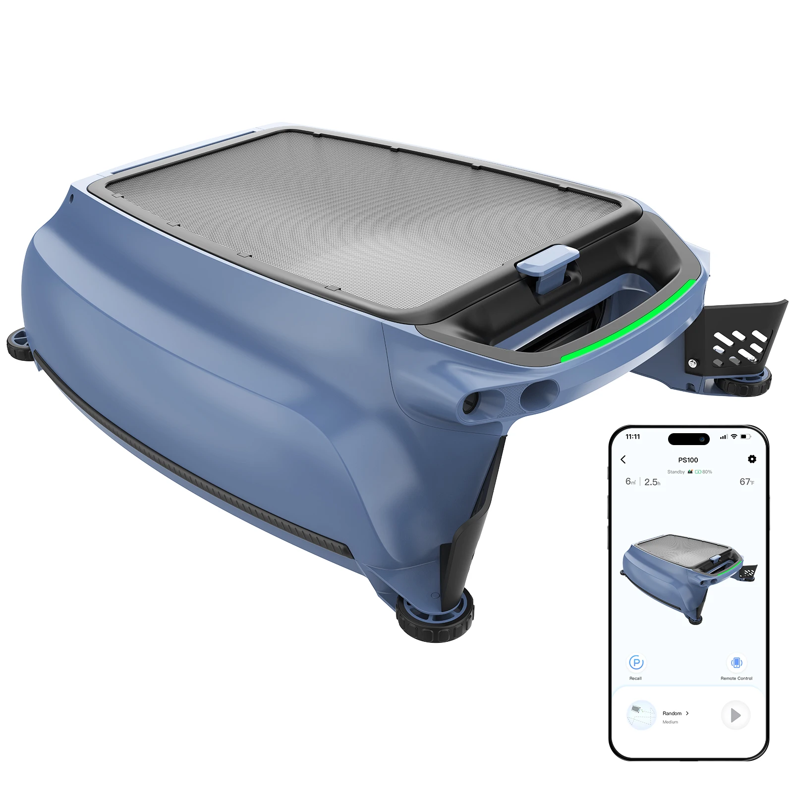 High Quality Cordless Automatic Pool Skimmer & Cleaning Robot Smart APP Eco-Friendly Filter for Swimming Pool Use
