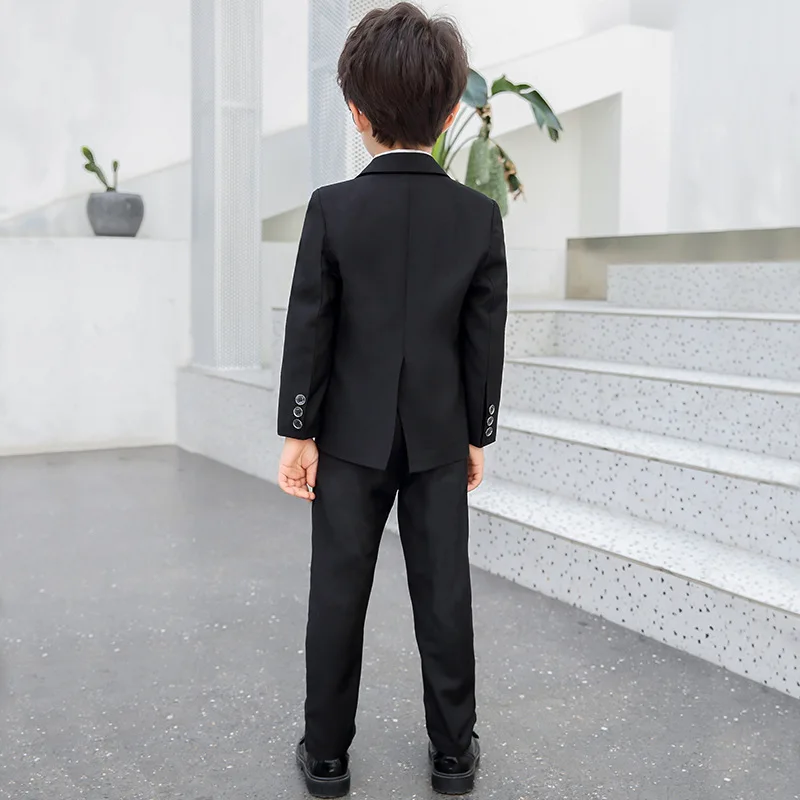 Costume de Piano pour enfants, 3 pièces, motif floral, veste, pantalon, nœud papillon, Costume pour garçons, bronzage, spectacle, hôte, beau Costume