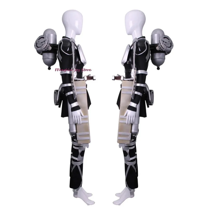 파이널 시즌 4 공격 타이탄 코스프레 신게키 노 교진 팀 유니폼, Levi Eren 코스튬 하네스 갑옷, 할로윈 코스튬