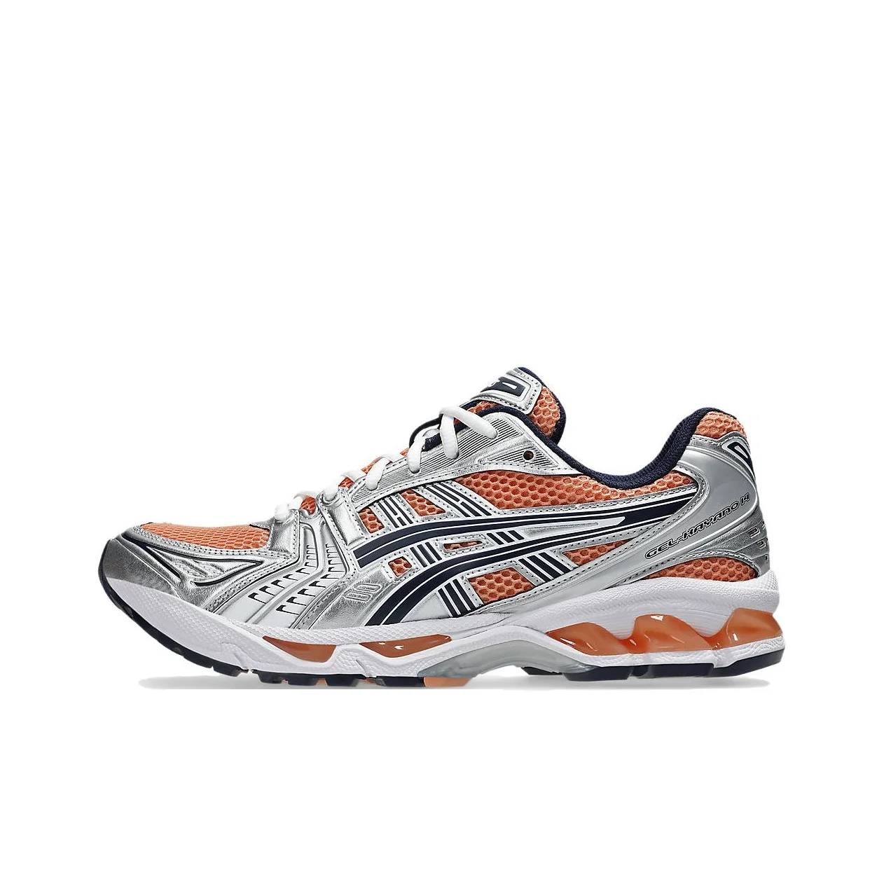 ASICS Gel Kayano 14 Breathable Low top Casual Running Shoes Unisex Silver 1203A537-201