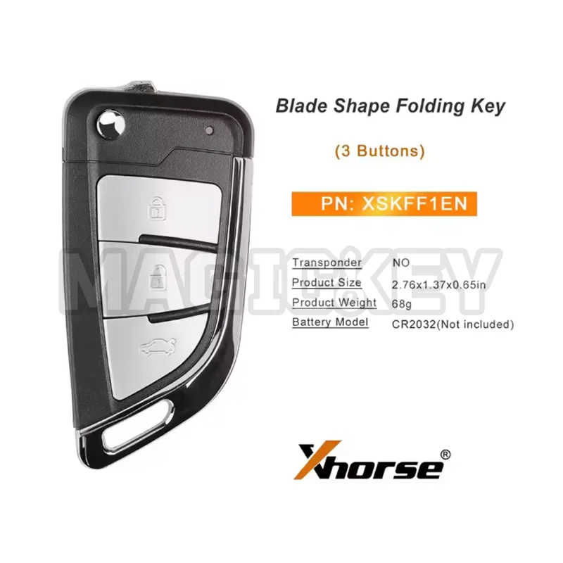 1/2/5 قطعة Xhorse XSKFF1EN VVDI مفتاح ذكي سكين نمط 3 زر العالمي عن بعد الوجه مفتاح مع وظيفة القرب لأداة مفتاح VVDI #2