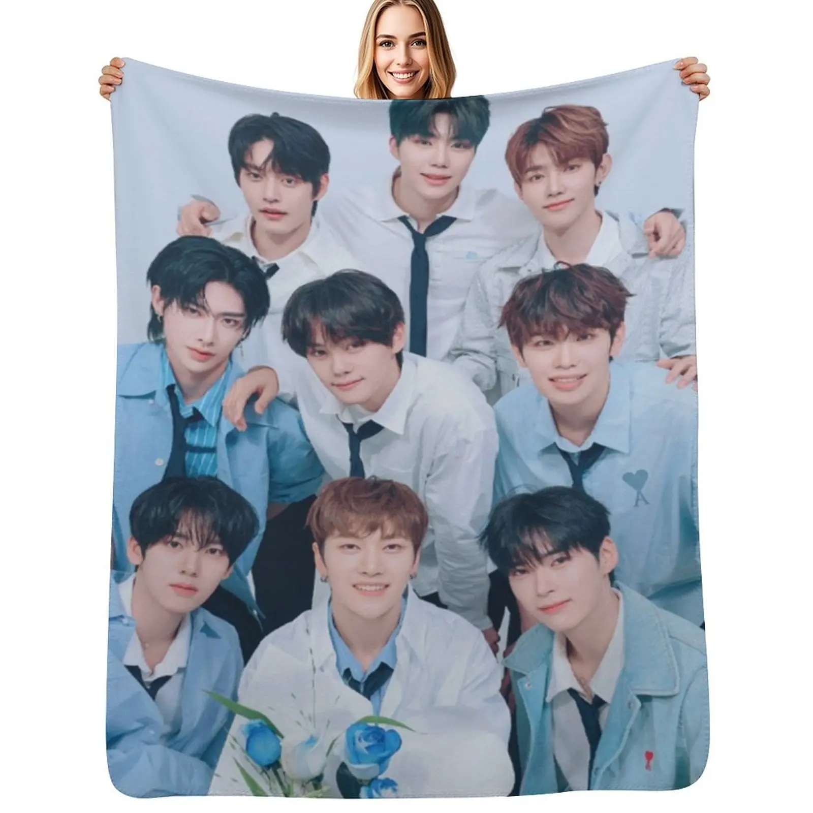 

zerobaseone (ZB1) Throw Blanket Warm Throw Blanket Gift for Anniversary