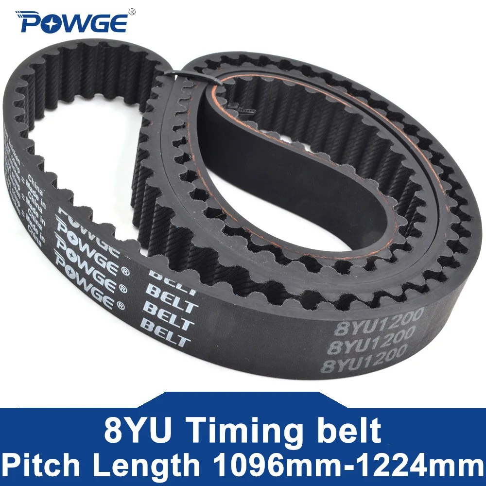 POWGE 8YU Timing belt Lp= 1096 1104 1112 1120 1128 1136 1144 1152 1160 1168 1176 1184 1192 1200 1208 1216 1224 Width 10mm-100mm