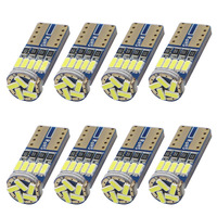 8 Pcs T10 LED 5W CANBUS Interior Lighting Glass Base Light Lamp 12V White Car LED Interior Reading Lamps