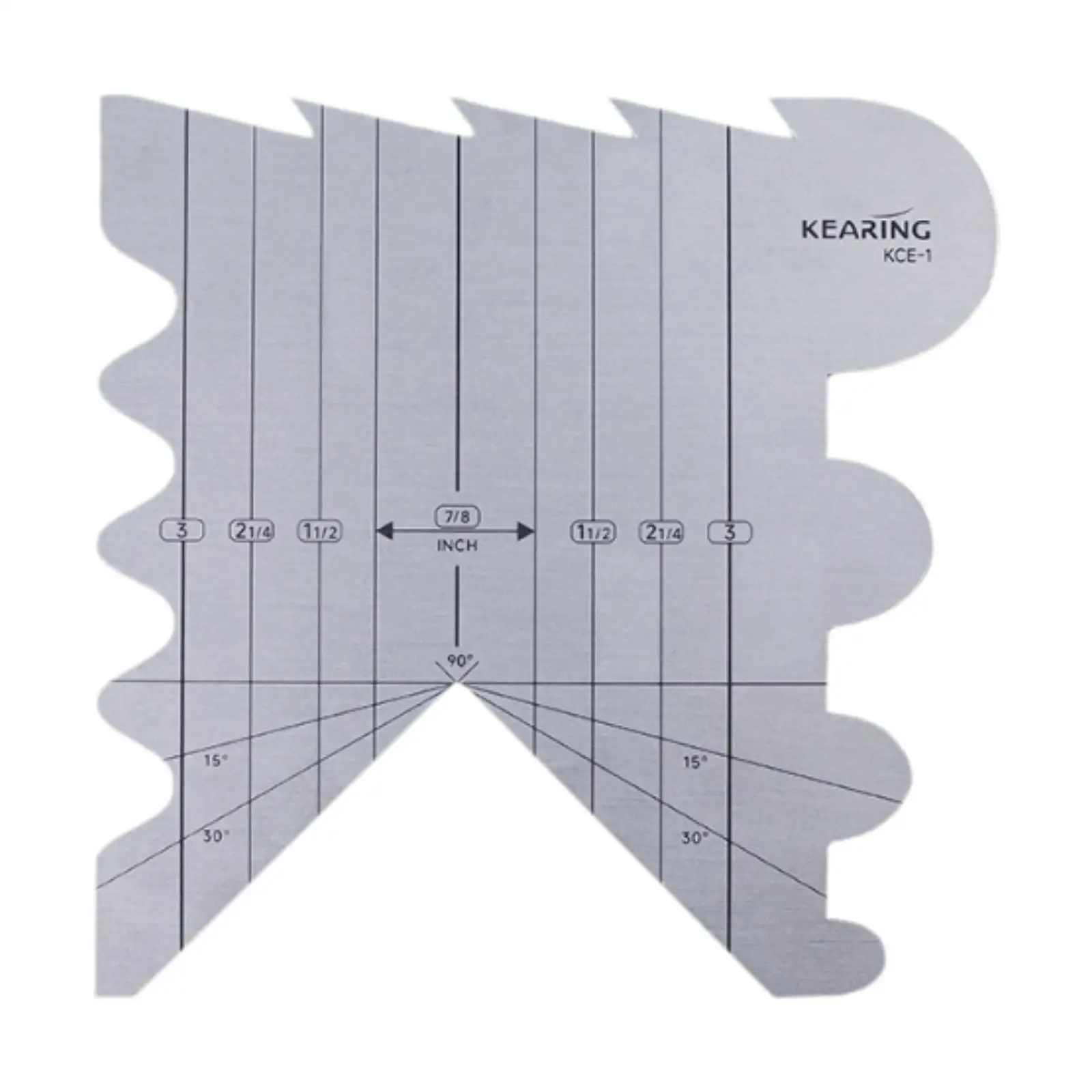 Cutting Edge Ruler for Ribbon Multiple Shape Wear Resistant Easy to Use Multifunction Ribbon Webbing Ruler for Beginners