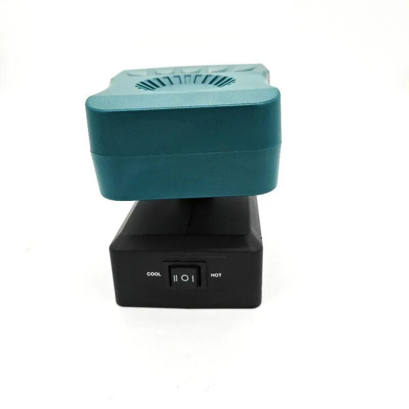 Portable Cordless Heater Cooling Heating Fan with Adjustable Airflow Direction for Makita/Milwauke/Bosch 18V Battery for Outdoor