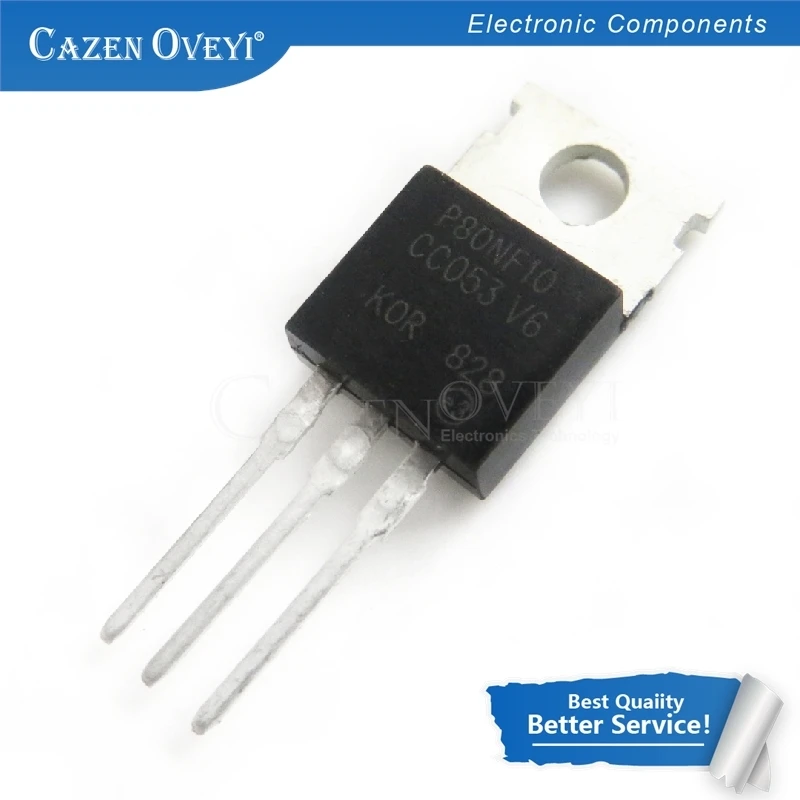 

10 шт./партия STP80NF10FP P80NF10FP TO-220F