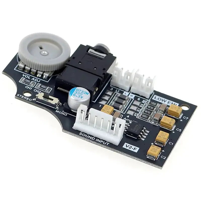 A33T-High Quality For SEGA GG Dual Channel Volume Audio Board Featuring ELNA Capacitors 2 Volume Outputs For SEGA Game Gear Grey
