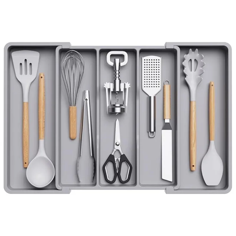 Household Tableware Storage Box Multifunctional Kitchen Utensil Organizer Dustproof Cutlery Storage