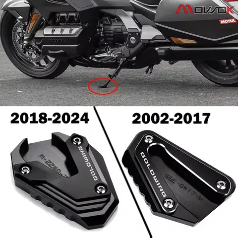 For Honda Goldwing 1800 GL1800 F6B 2002-2023 2024 Accessories Motorcycle Side Stand Support Pad  Kickstand Enlarger Extension