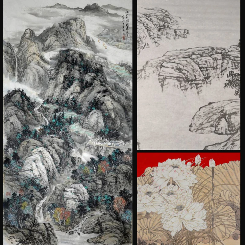 Chinese Yunlong Xuan Paper Handmade Calligraphy Painting Rice Paper Half Ripe Mulberry Sandalwood Bark Papier Rijstpapier Papel