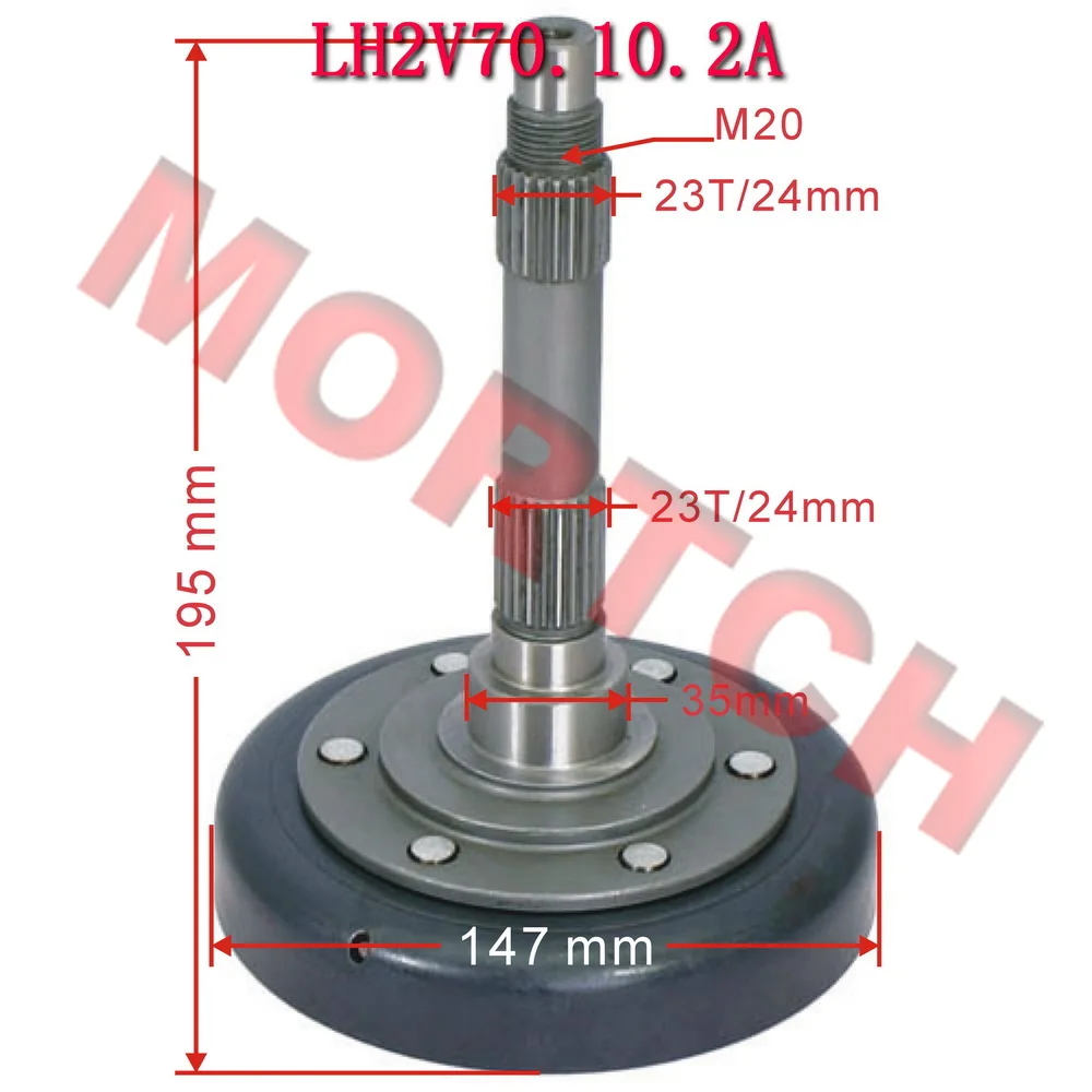 

LINHAI LH520 LH600 Clutch Housing Assy Use For EFI 70098A LH2V70.10.2a For Linhai Yamaha Keeway Jinlang Feishen Scooter ATV