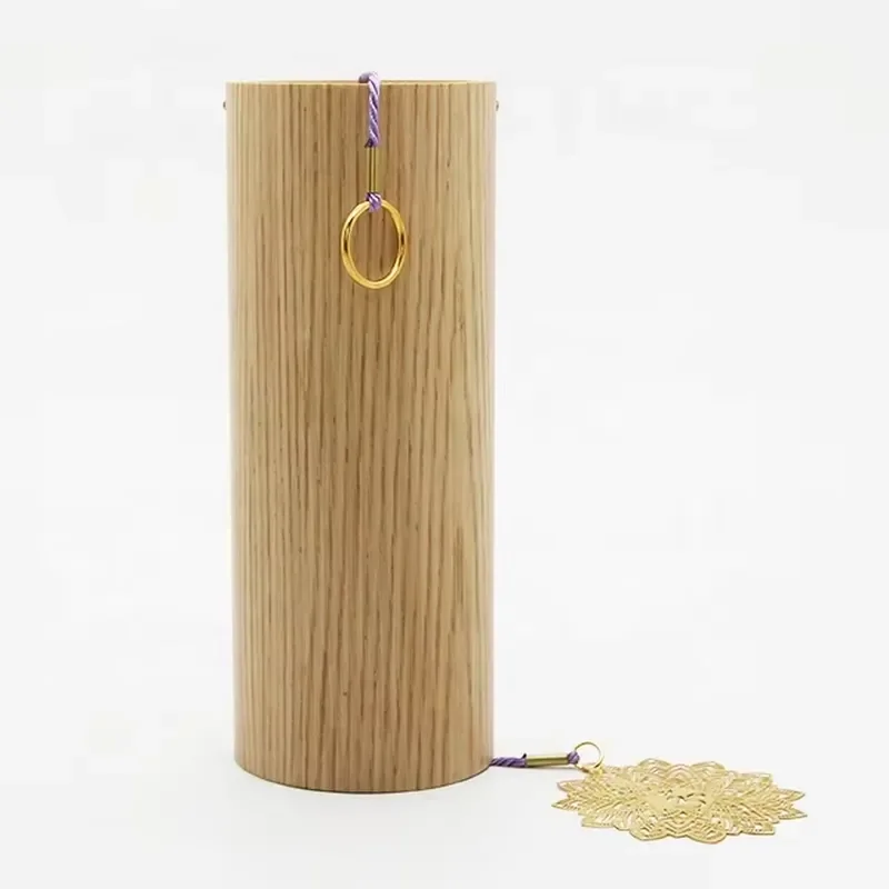 Natural Bamboo Wind Chimes Mountain Rain Sound Healing Meditation Home Decor Zen Garden Ornament Relaxing Melody for Patio