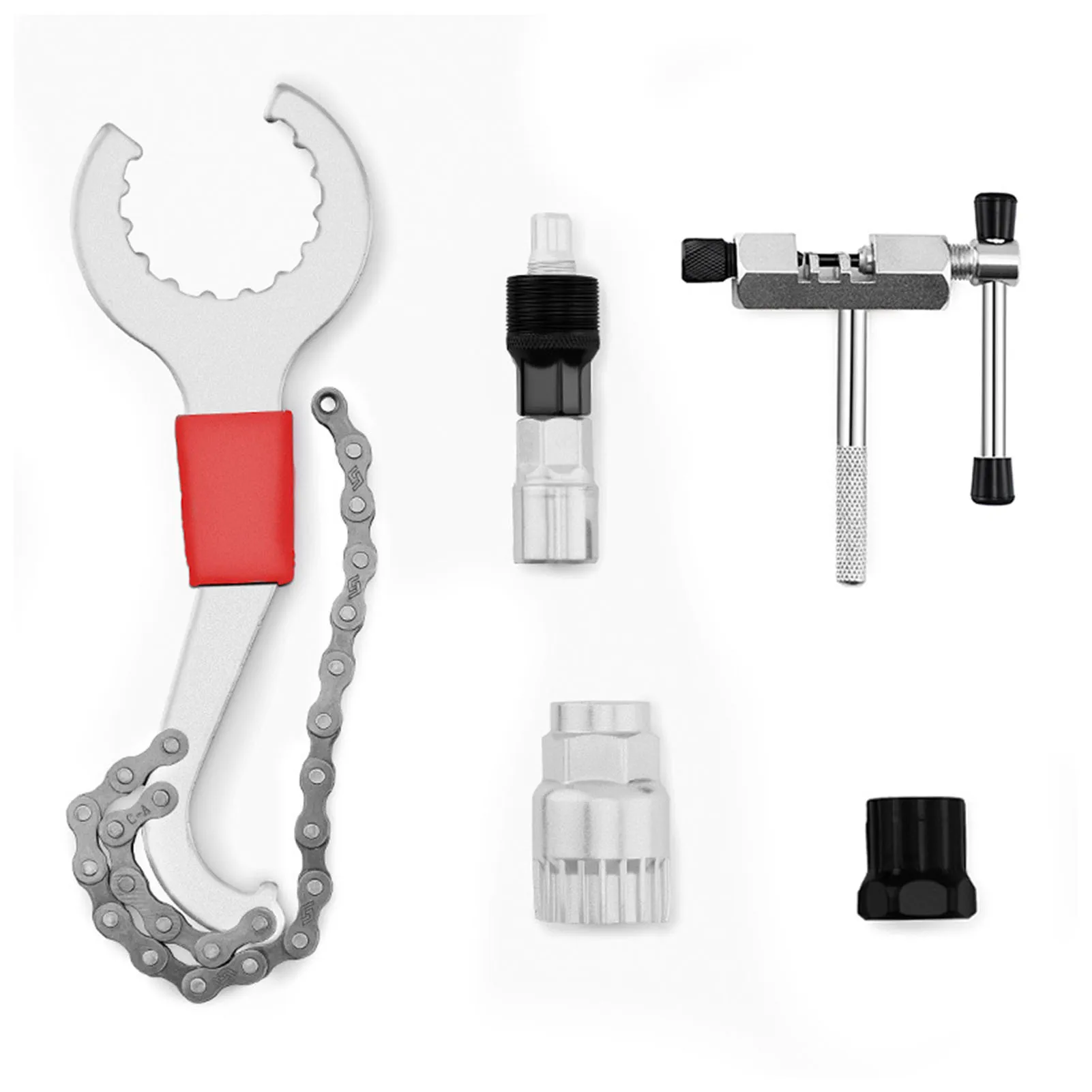 

Bike Repair Tools Ergonomic Handle Rustproof Bike Tool Accessories for Outdoor Biking 5 Pcs Bike Maintenance Tool Set