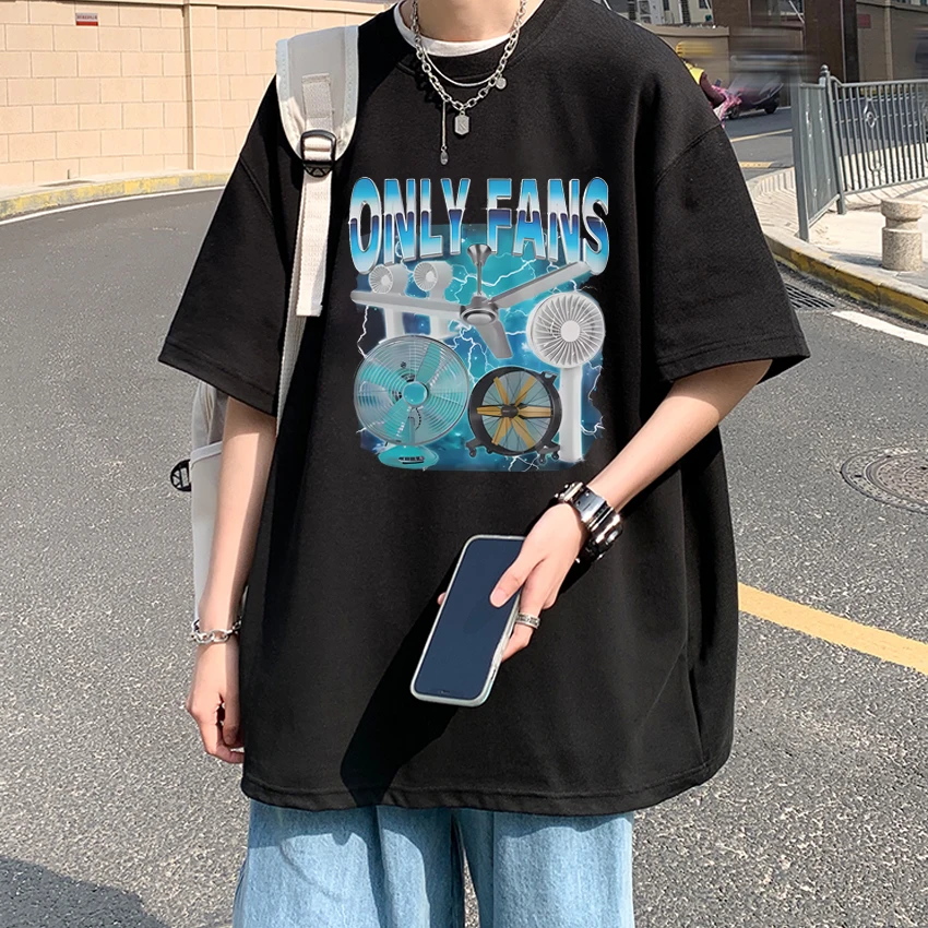 

High Quality Funny Only Fans Meme Graphic T Shirt New Men Women Fashion Oversized short sleeve T-shirts Unisex 100% Cotton Tops