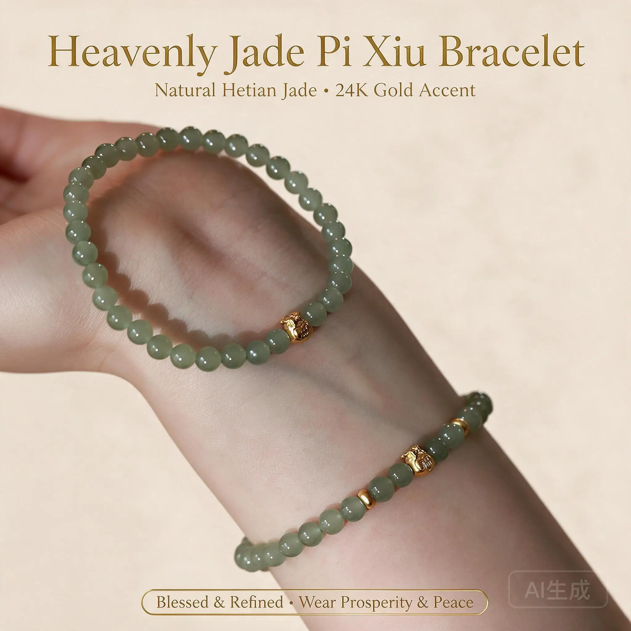 Chinese Style Natural Hetian Jade Handstring Bracelet Lucky Fortune Money Bag Charm Auspicious Blessing Wealth Attracting Gift