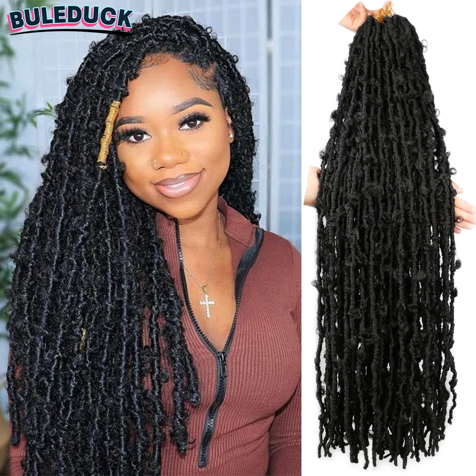 36 Inch Butterfly Locs Crochet Hair Pre Looped Goddess Braids Meches Locks Butterfly 1b 27 30 Burgundy 613 Blonde Colors