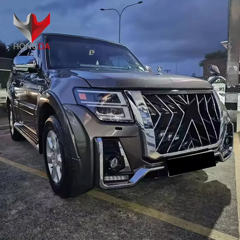 2015-2018 Mitsubishi Pajero v93 v97 upgrade to v98 body kit facelift bumper