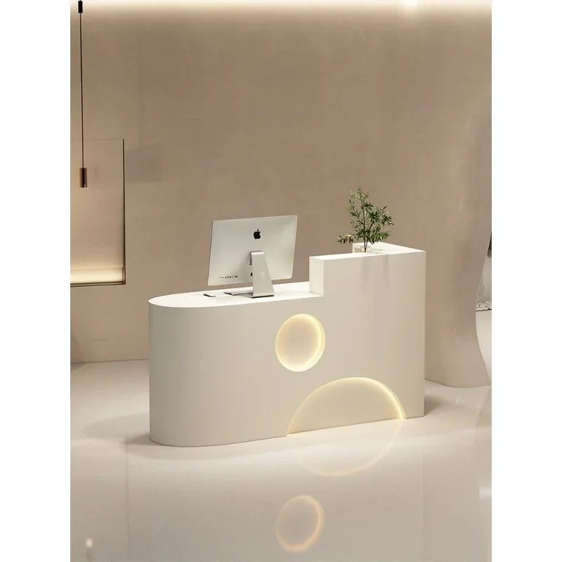 Clothing store checkout page counter shop small beauty salon bar counter simple modern baking paint front desk women's clothing