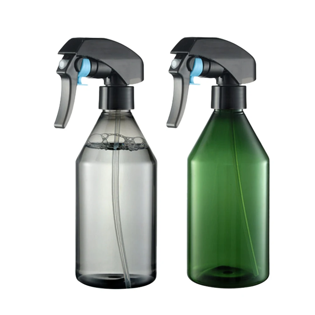 

2Pcs 300ML Spraying Bottle Durable Leakproof Slope Design for Hairdressing Watering Can Flower Plant Cleaning
