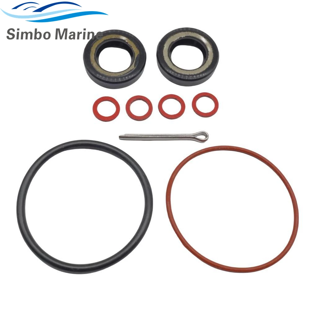 Outboard Lower Unit Gearcase Propeller Shaft Seal Kits 93101-15074 for Yamaha 2 4str 6 8 9.9 HP  w/O-ring 93210-49046 w/Pin image 6