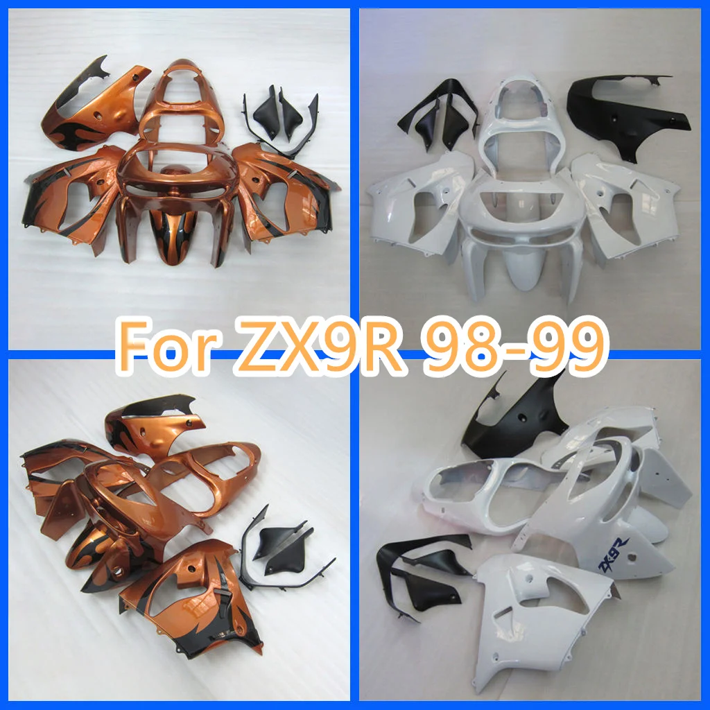 High Grade Motorcycle Fairing kit for Kawasaki ZX-9R 98 99 ZX 9R 1998 1999 ZX9R ABS Road Racing Body Repair Parts