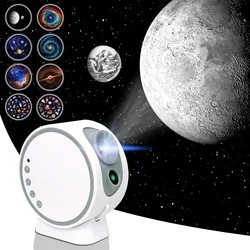 8 in 1 Planetarium Star Projector Night Light with Remote Bluetooth Speaker Galaxy Projector USB LED Lamp for Bedroom Room Decor