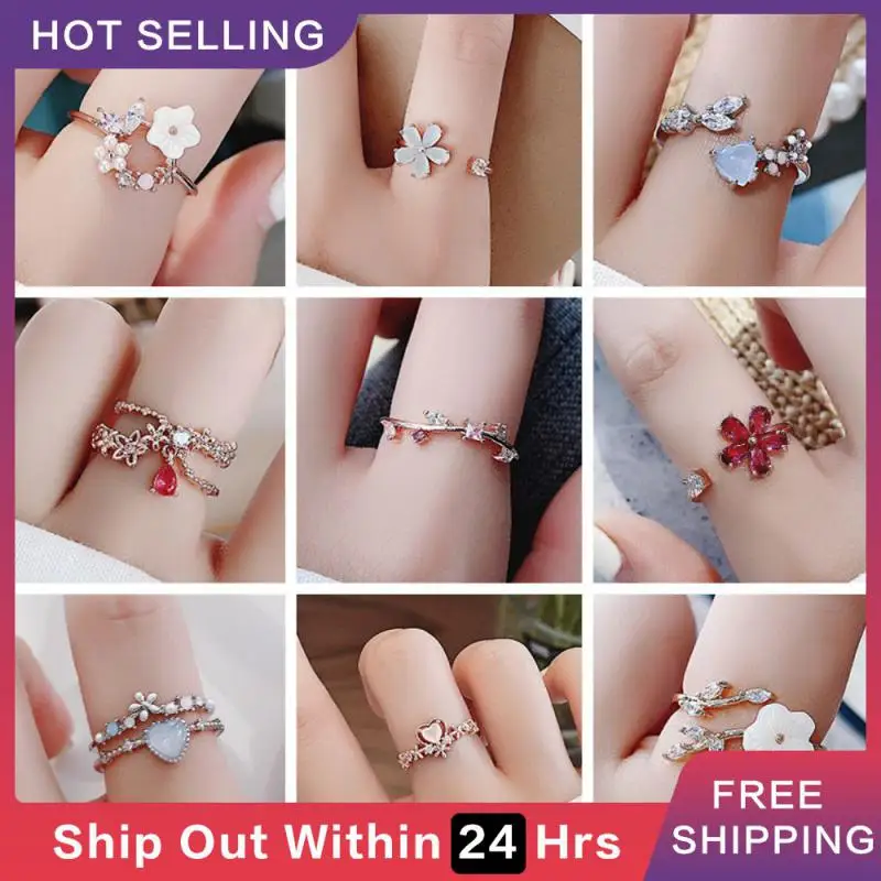 Ring Fashion Appearance Electroplating Womens Jewelry Design Sense Of Finger Ring Niche Personalized Handicrafts Creative Ring