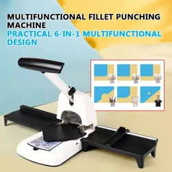 2 In 1 Multifunctional Round Hole Cutter Paper Cutter Manual Corner Fillet Machine Corner Filler