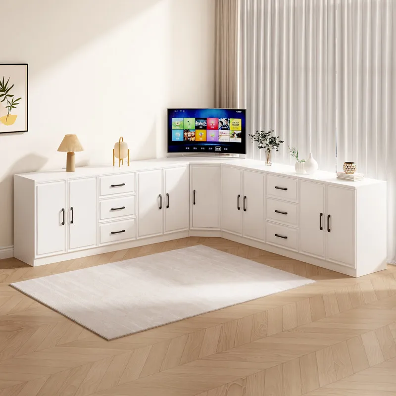 Modern simple living room against the wall Corner cabinet Bedroom triangle cabinet Corner storage cabinet Corner cabinet