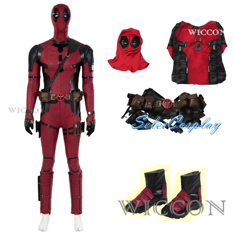 Movie Deadpool3 Cosplay Costume Series Pet Cos Costume Superhero Costume Shoes Halloween Carnival Party Animation Props Gift