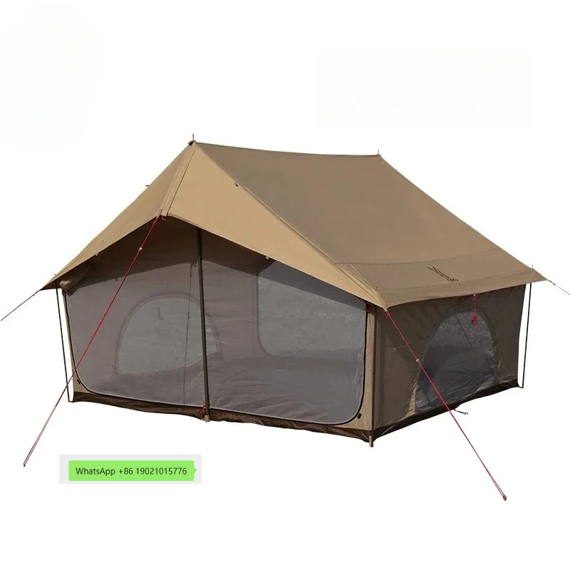A-type house tent outdoor folding portable camping rain picnic equipment full set