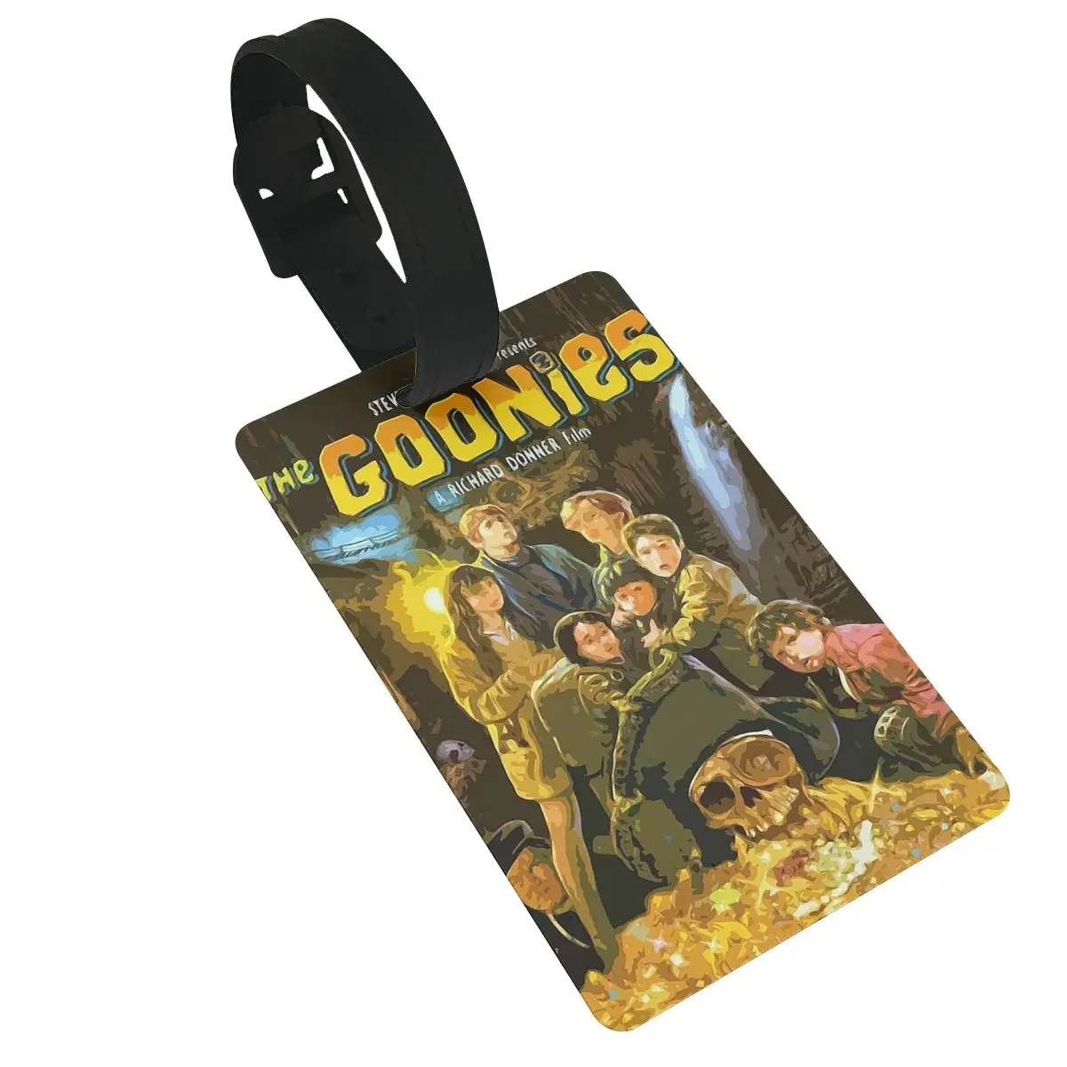 

Goonies Luggage Tags Suitcase Accessories Travel PVC Fashion Baggage Boarding Tag Portable Label Holder ID Name Address