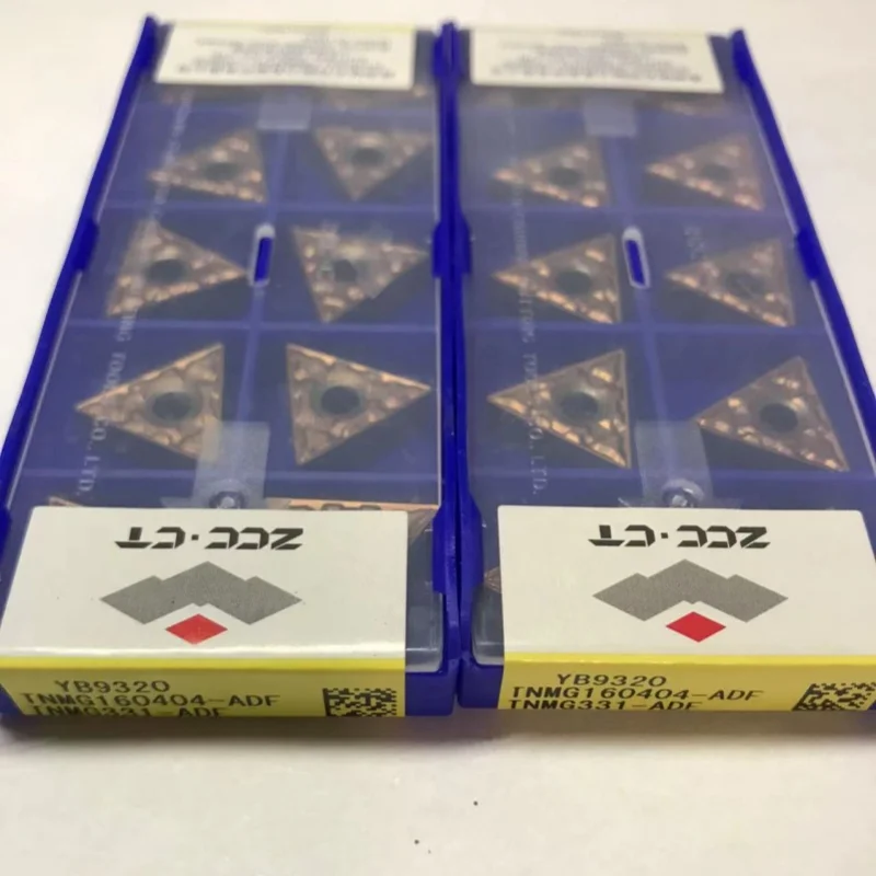 

TNMG160404-ADF YB9320/TNMG160408-ADF YB9320/TNMG160412-ADF YB9320 твердосплавные пластины для токарного инструмента с ЧПУ, 10 шт.