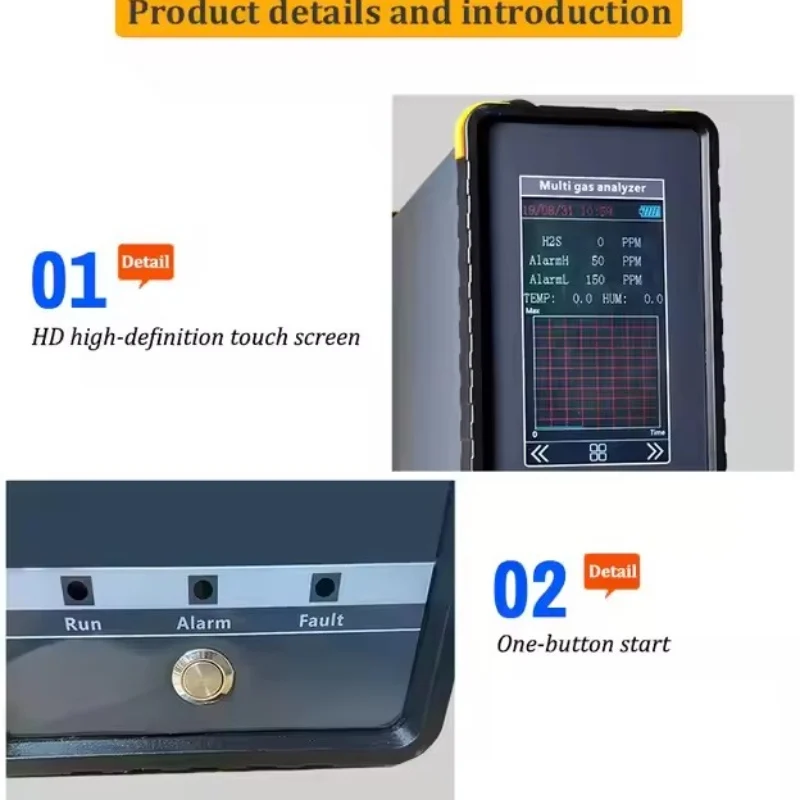 portable type gas analyzer 16 gas analyzer customization service gas analyzer
