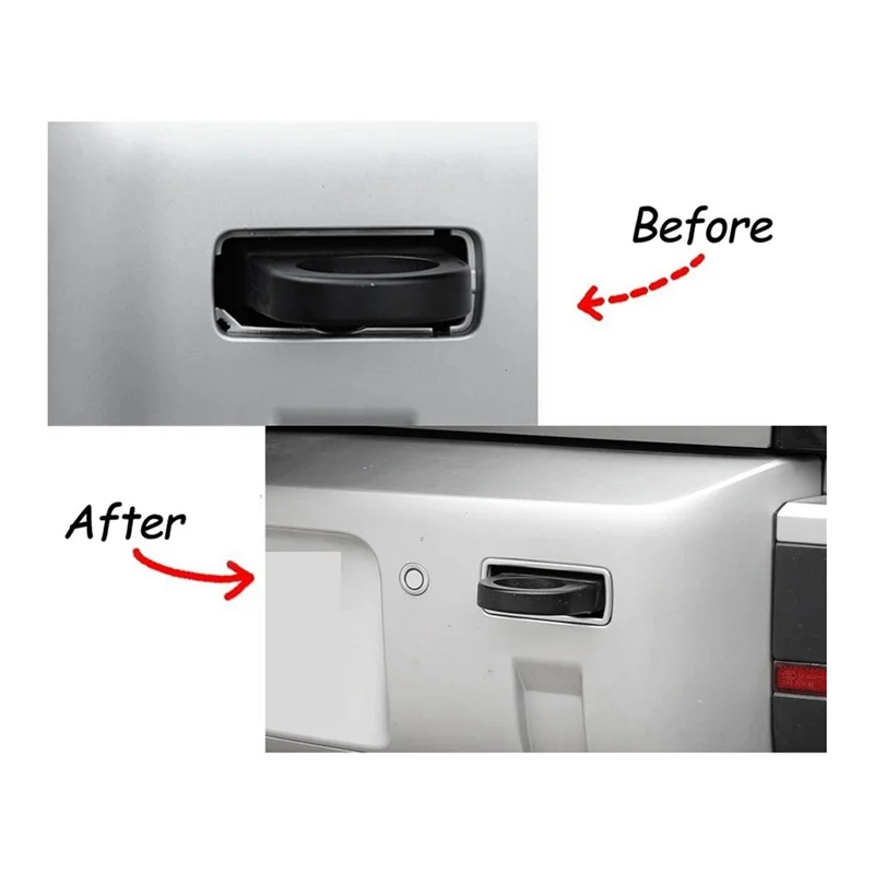 

2PCS Car Trailer Tow Hook Hole Trim Frame For Land Rover Defender 90 110 2020-2023 Trailer Hitch Decor Sticker Cover Accessories