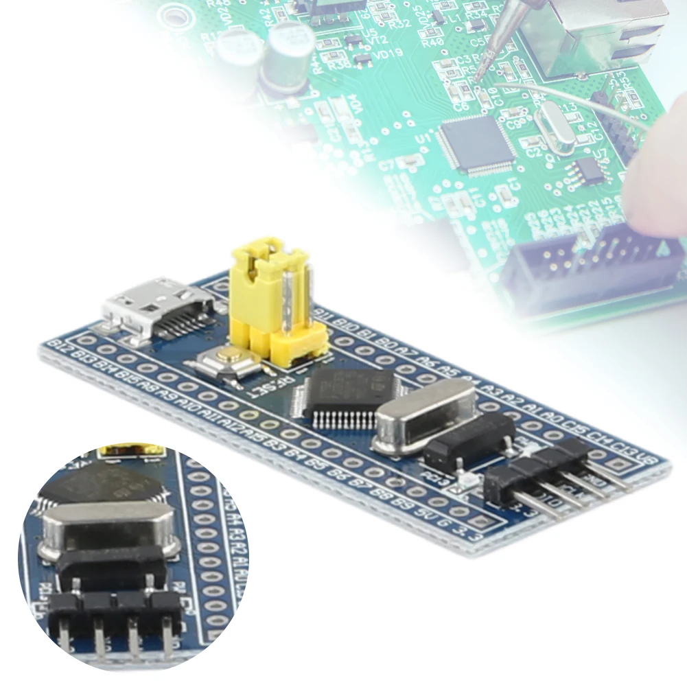 1-10 قطعة الأصلي STM32F103C6T6 STM32F103C8T6 ARM STM32 الحد الأدنى نظام متحكم تطوير لوحة تركيبية لاردوينو