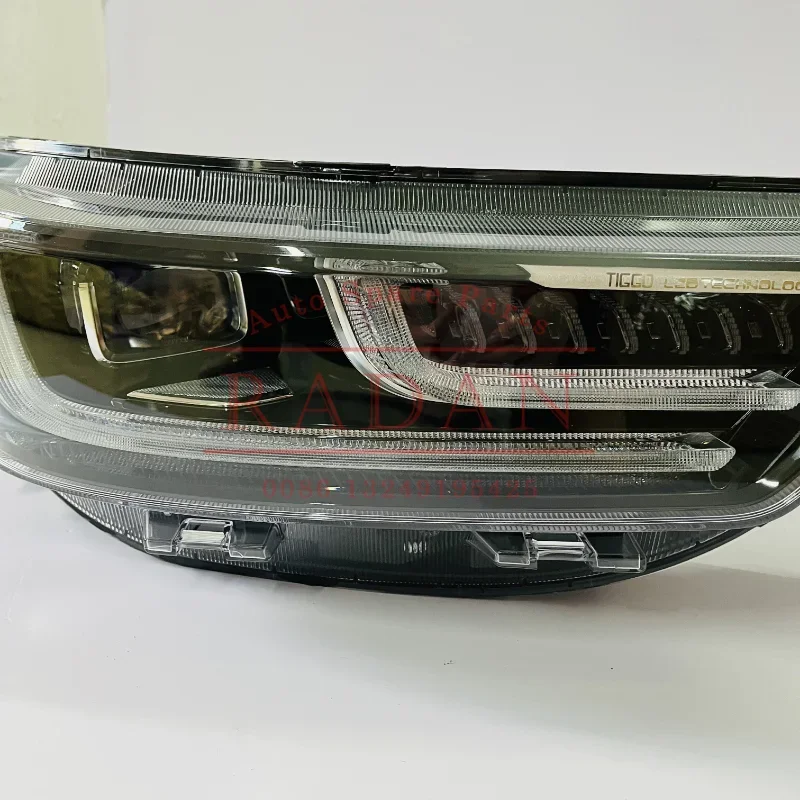 Original lâmpada frontal do farol para Chery Tiggo 8 Pro, 605000234AA, 605000235AA