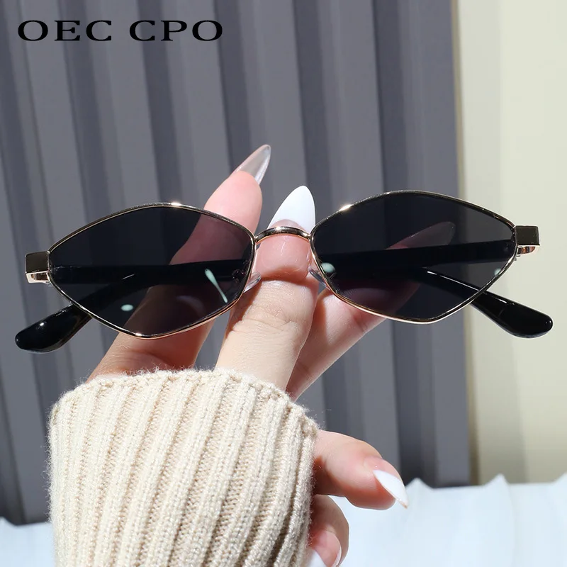 Small Alloy Cat Eye Sunglasses Brand Designer Vintage Multicolor Sun Glasses Female Outdoor Uv400 Shades Eyewear Oculos De Sol