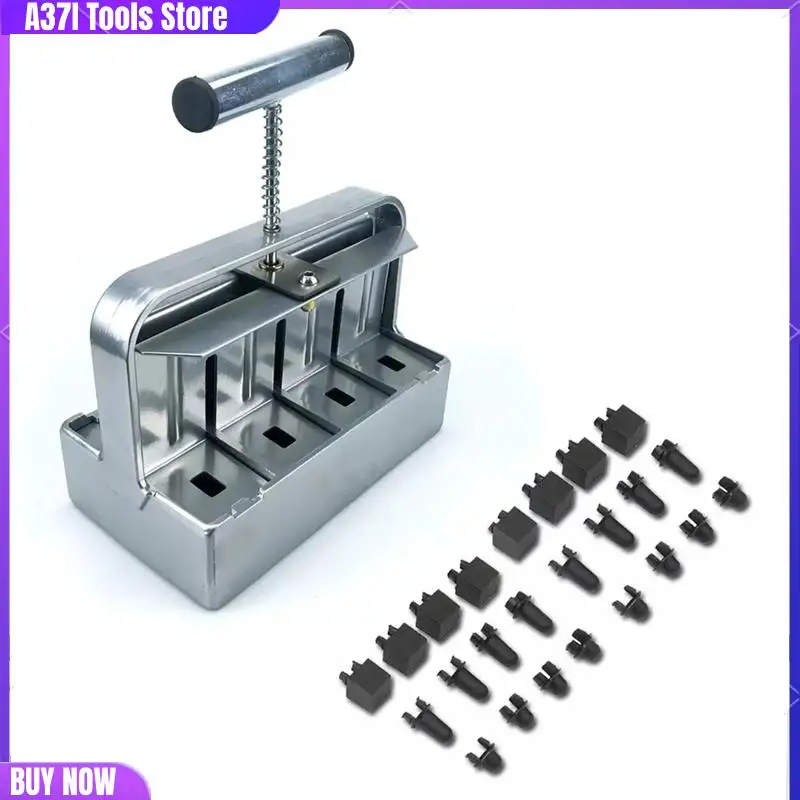 

Double-Deck Handheld Seedling Rustproof Soil Blocking Tool Used For Seedling Greenhouse Garden Supplies-[A37I]