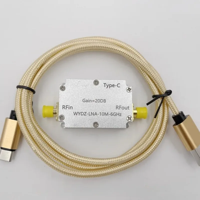 RF Signal Driven Received Front-end High Flatness Amplifier 10M-6GHz Gain of 20D Electromagnetic Compatibility Software Radio