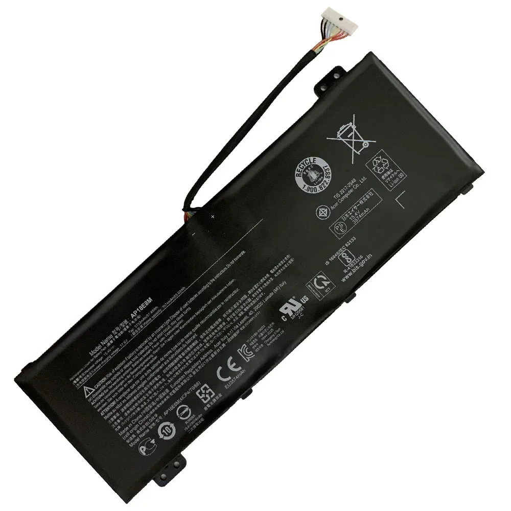 15.4V 55.03Wh AP18E8M Laptop Battery For Acer Aspire 7 A715-74 Nitro 5 AN515-55 ConceptD 5 Pro CN515-71P