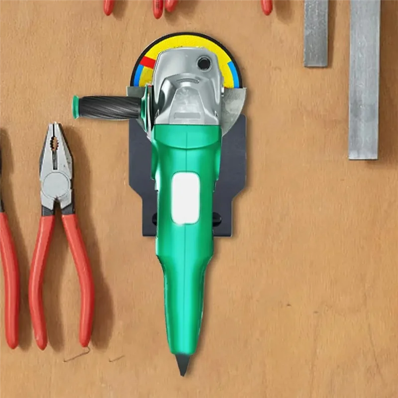 

SEWS-2PCS Wall-Mounted Angle Grinder Holders, Multifunction Tool Organizer For Efficient Garage Storage