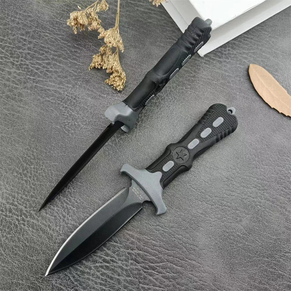 Fixed Blade Knife MT Five Stars Military Tactical Knife 440C Blade ABS Handle Pocket Knife Outdoor EDC Camping Cutting Tool