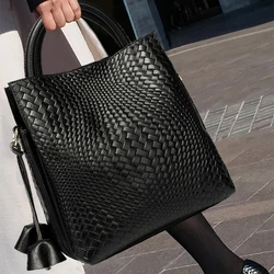Bolso de mano de piel de becerro suave minimalista para mujer, bolso de mano informal, bolso de lujo, capa superior, moda para mujer