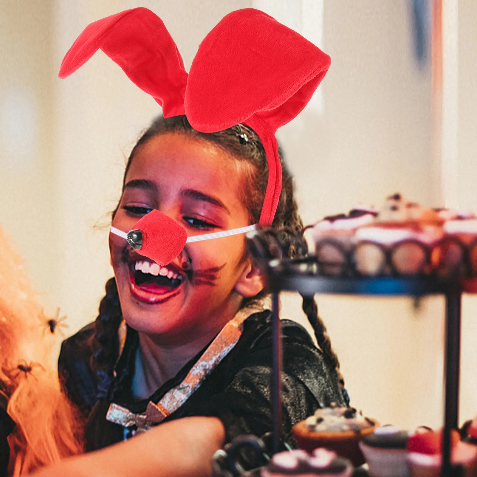 1 Zestaw Opaska na Głowę Jamnika Kostium Uroczy Strój Cosplay dla Dorosłych Akcesoria na Imprezę Halloween Występ Odporny na Zużycie