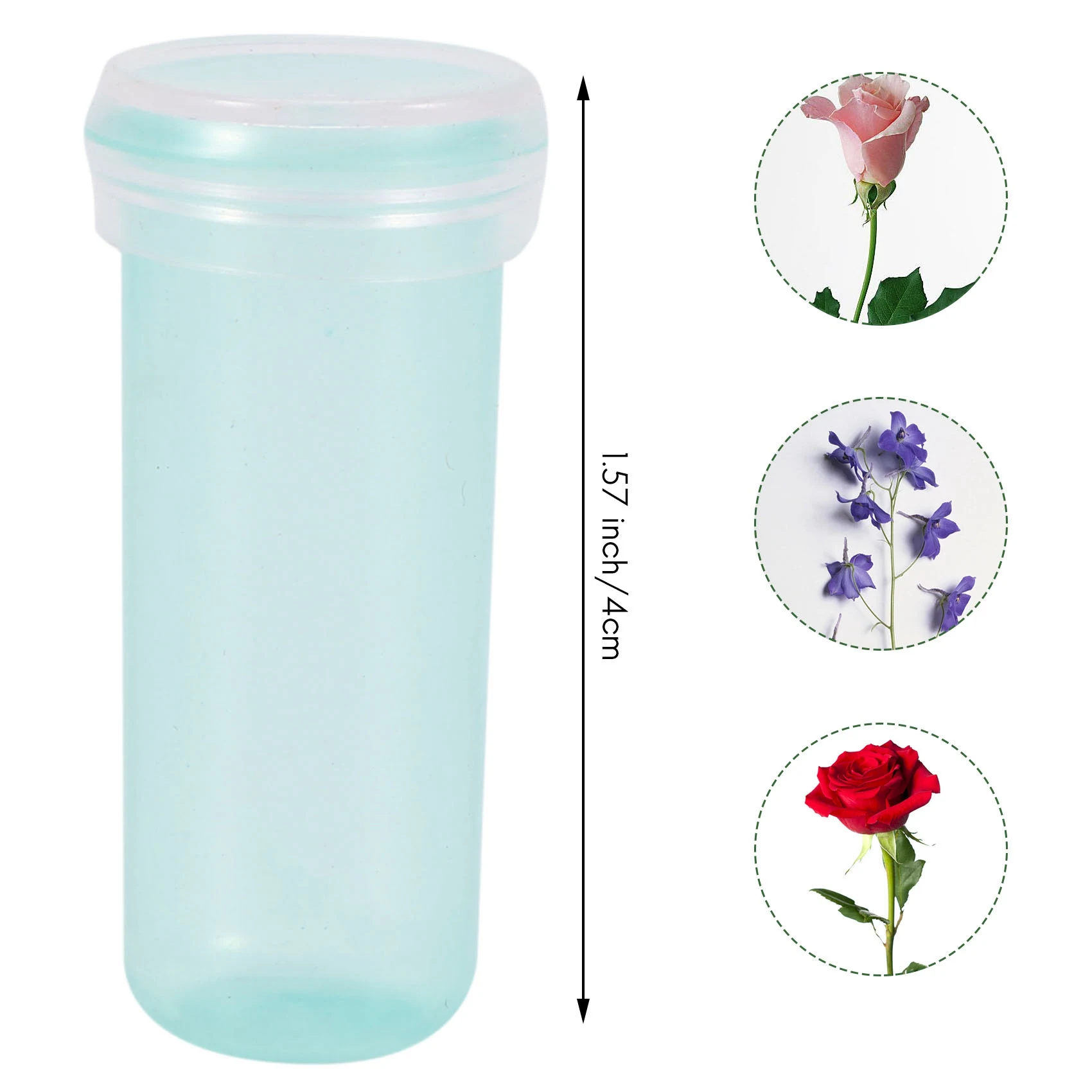 

AEE4-200 шт., розовые цветочные трубки для воды, пластиковые цветочные флаконы с питанием для цветочных композиций, подарки для свадебной вечеринки, мероприятий 4 см